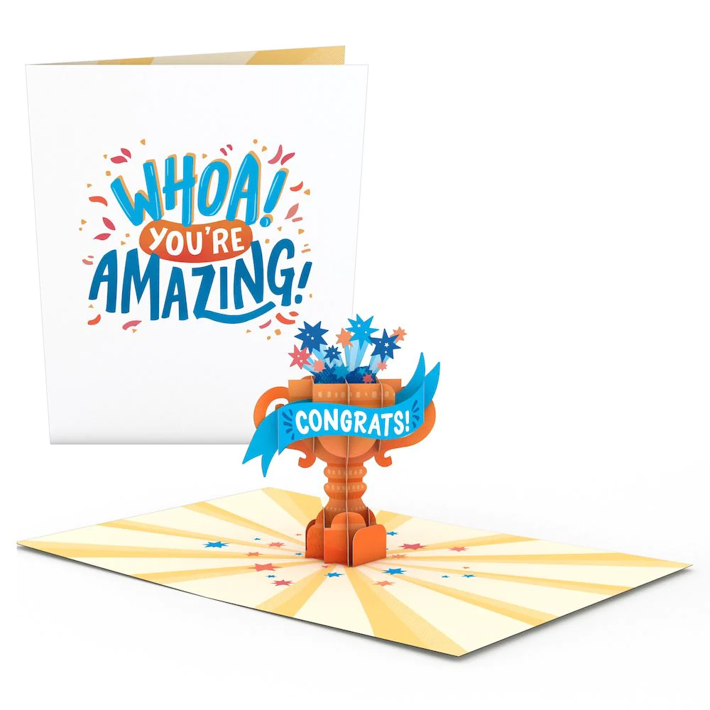 Amazing Congrats Trophy: Paperpop® Card