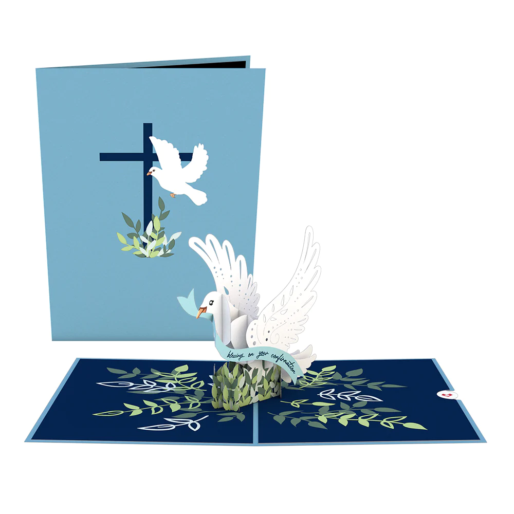 Confirmation Dove Pop-Up Card