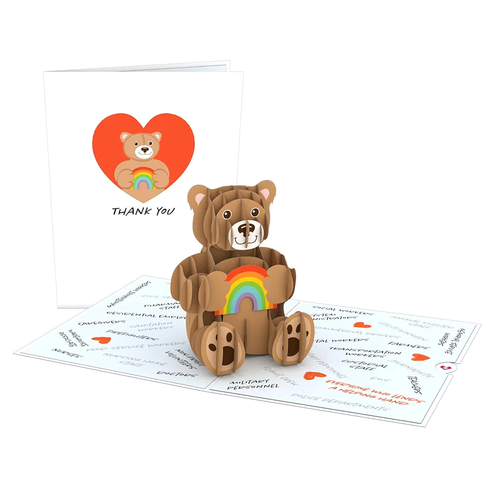 Thank You Bear Pop-Up Card