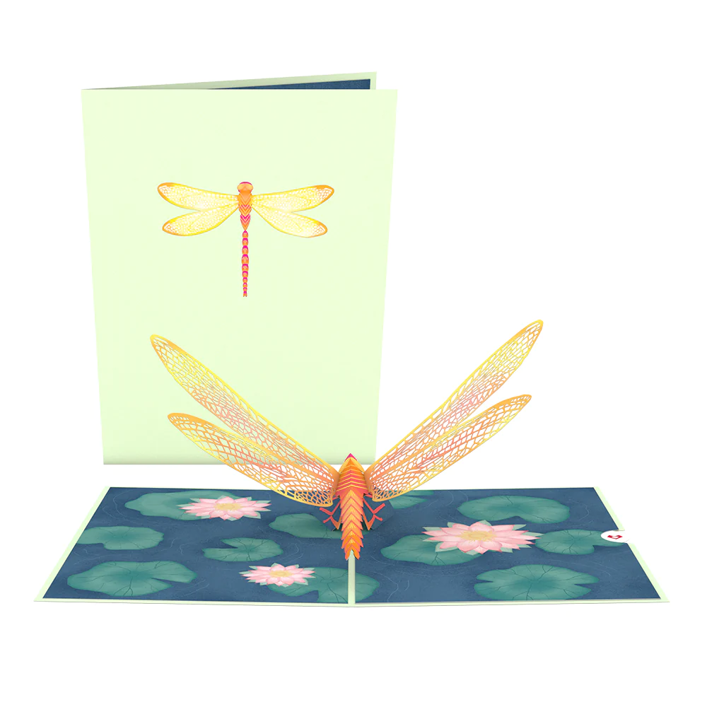 Dragonfly On Water Lily