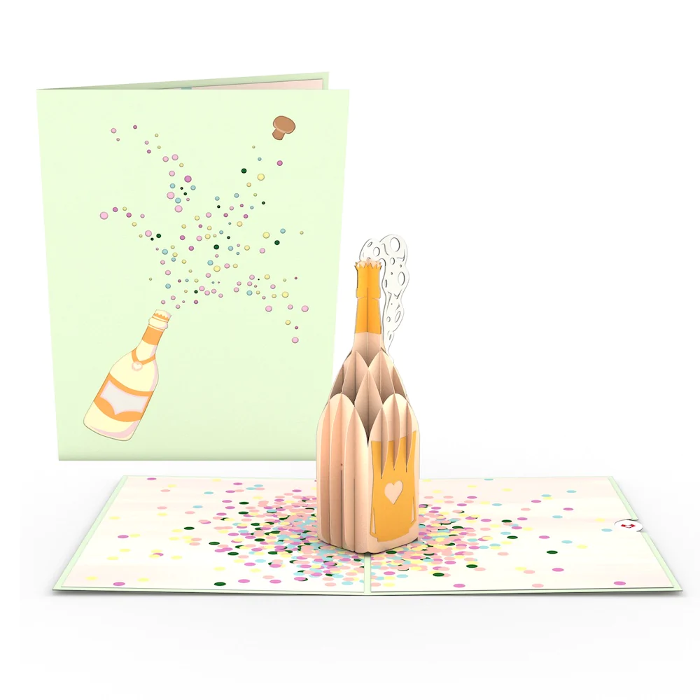 Champagne Pop Pop-Up Card