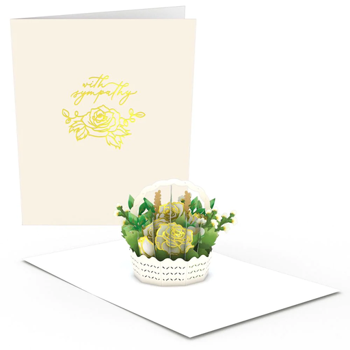 [LP4262] Sympathy Flower Basket: Paperpop® Card