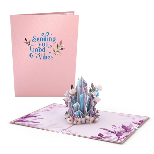 [LP4049] Good Vibes Crystals Pop-Up Card