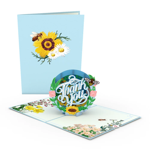 [LP4021] Floral Thank You Pop-Up Card