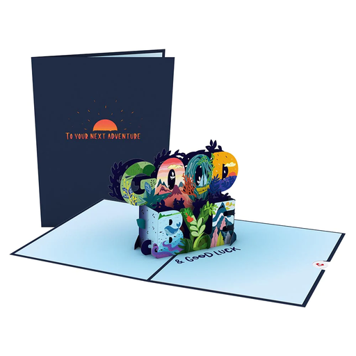 [LP2673] Goodbye & Good Luck Pop-Up Card