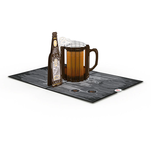 [LP2114] Beer-th Day Pop-Up Card