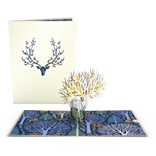 [LP2211] Surreal Deer Pop-Up Card